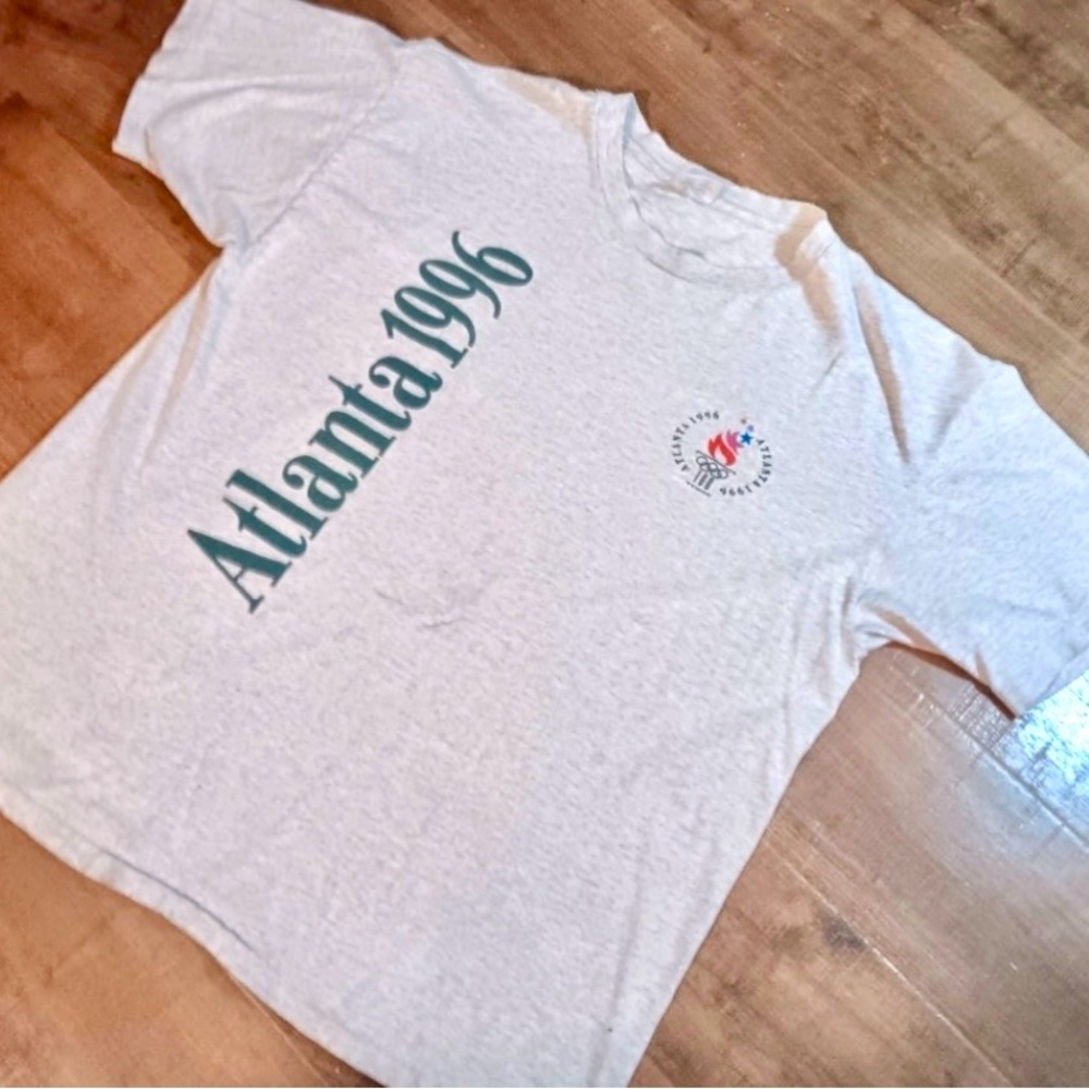 Vintage 1996 Atlanta Olympics Memorabilia Champion Short Sleeve Tshirt Size XL